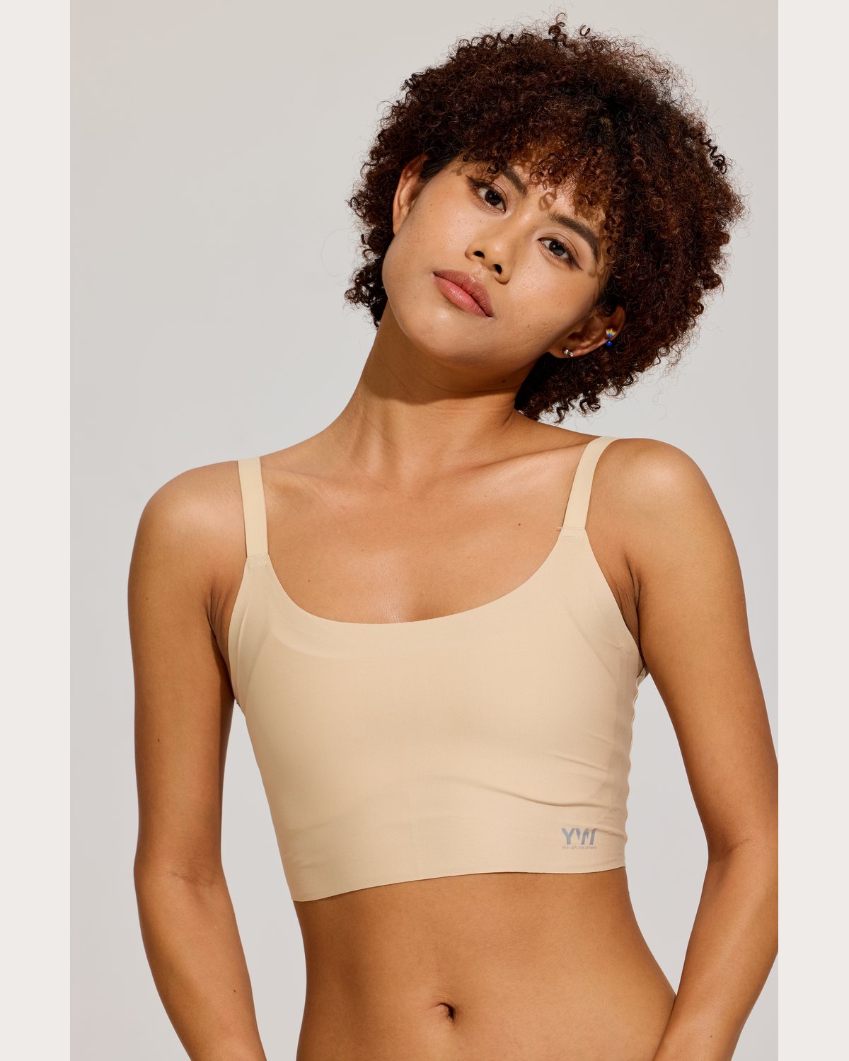 Slim Strap Crop Binder Clean front detail
